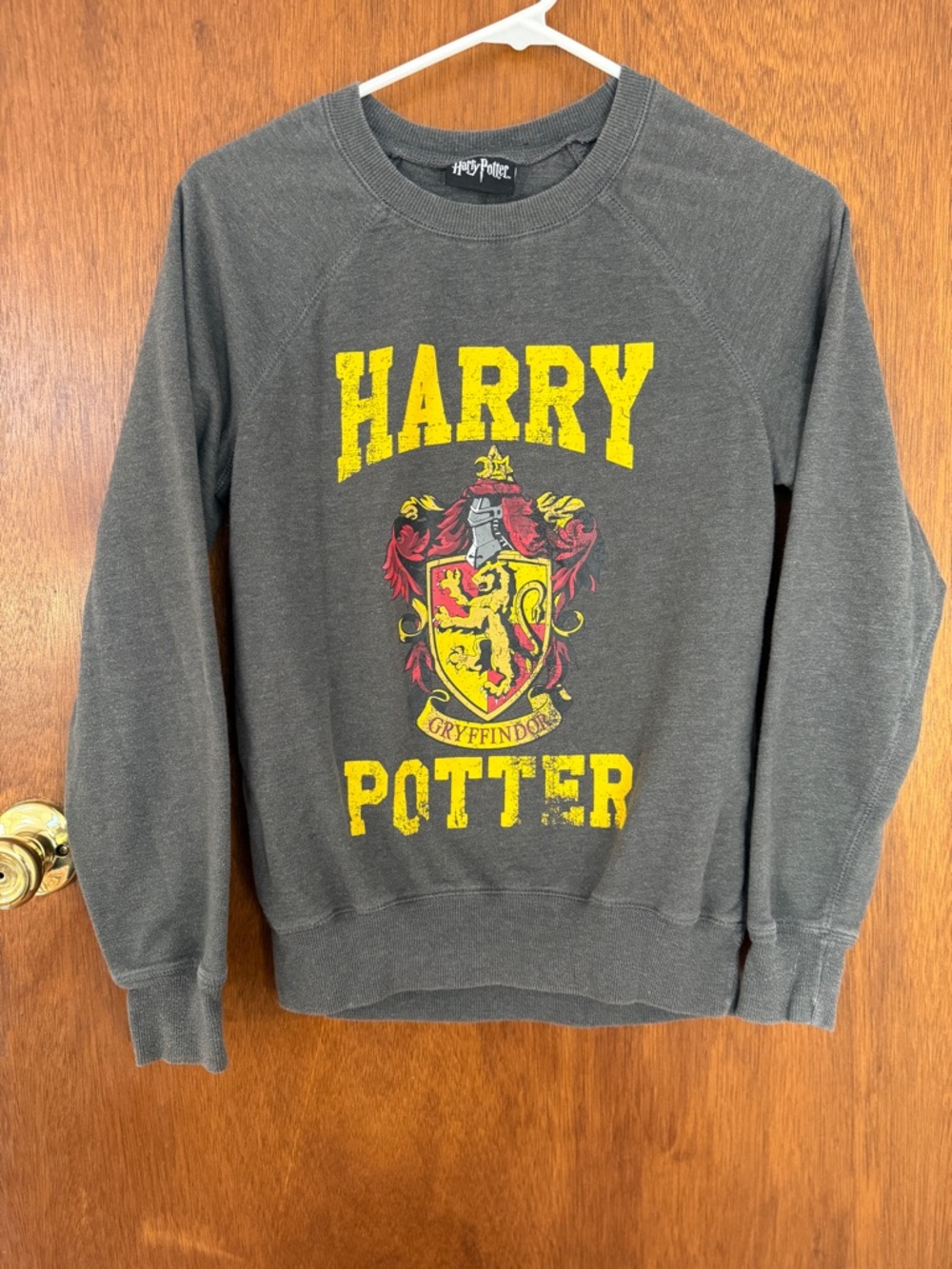 Warner Bros. Harry Potter Crewneck Sweatshirt - Charcoal with Gryffindor Crest